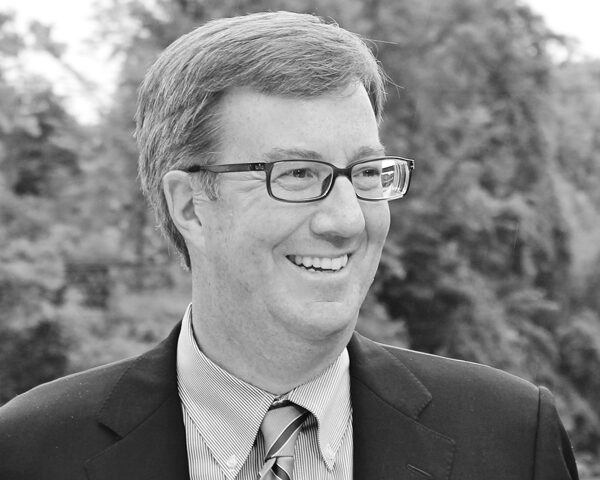 black and white headshot