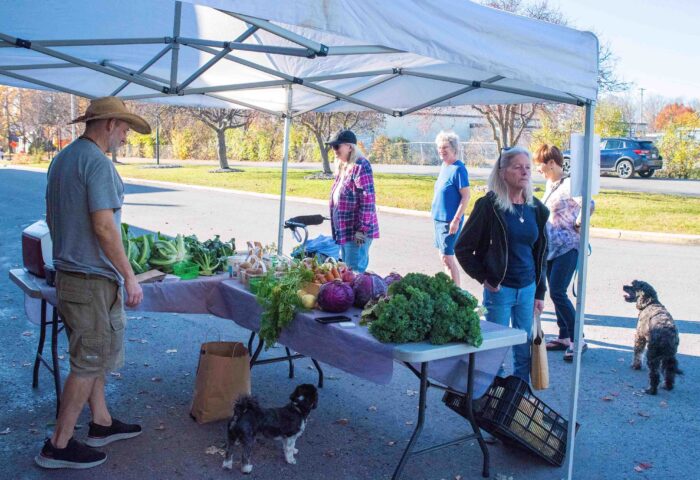 A mild fall has allowed Beechwood Market to extend its Monday “Mini-Markets” throughout November and into December. Photo: Doug Banks