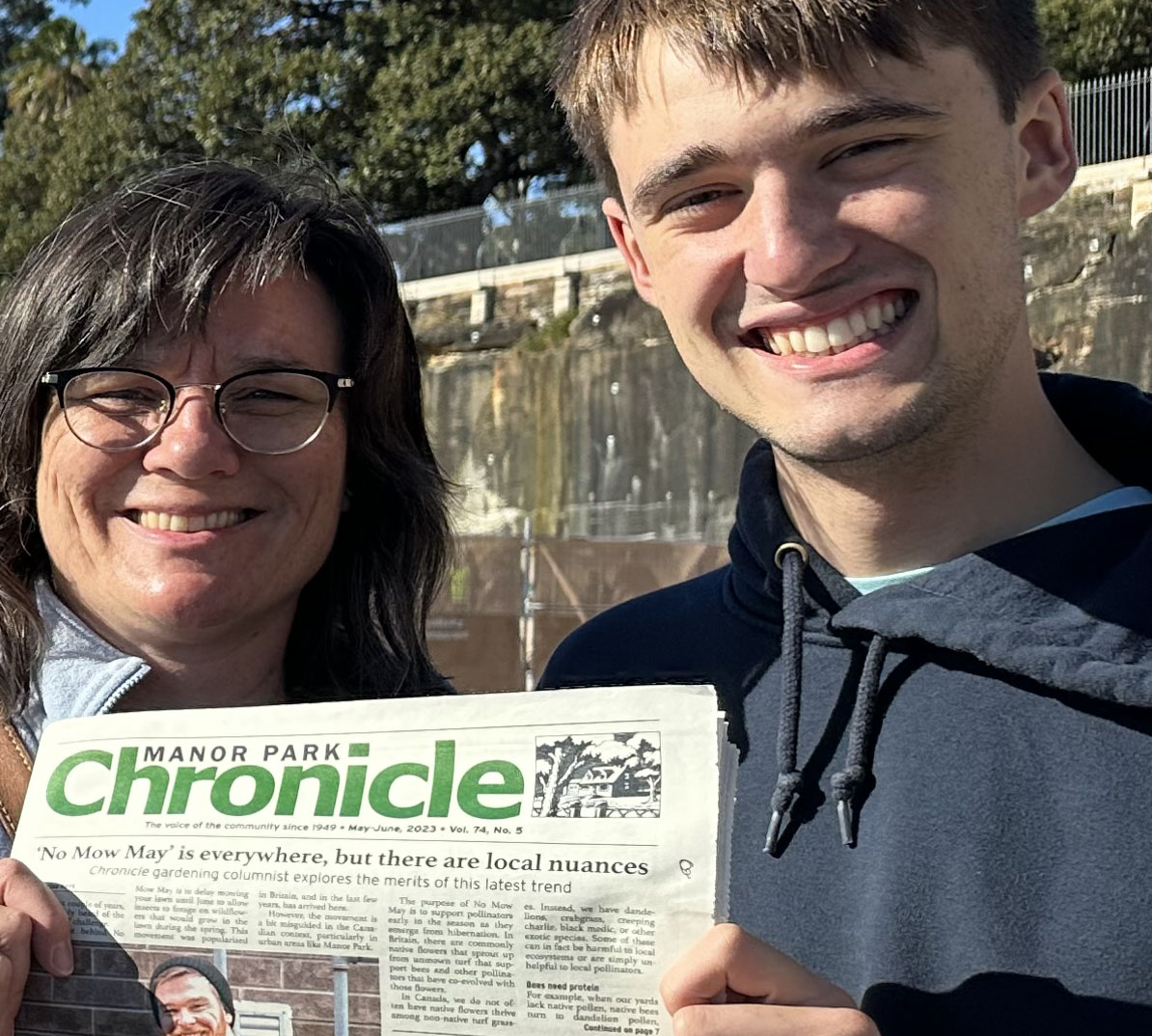 Cropped photo of September-October "Where in the World is the Chronicle?"