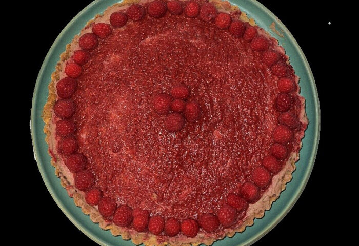 Champion pie-baker Wincent Wozniak took home first prize at Rock the Block with this chocolate hazelnut raspberry pie. Photo supplied