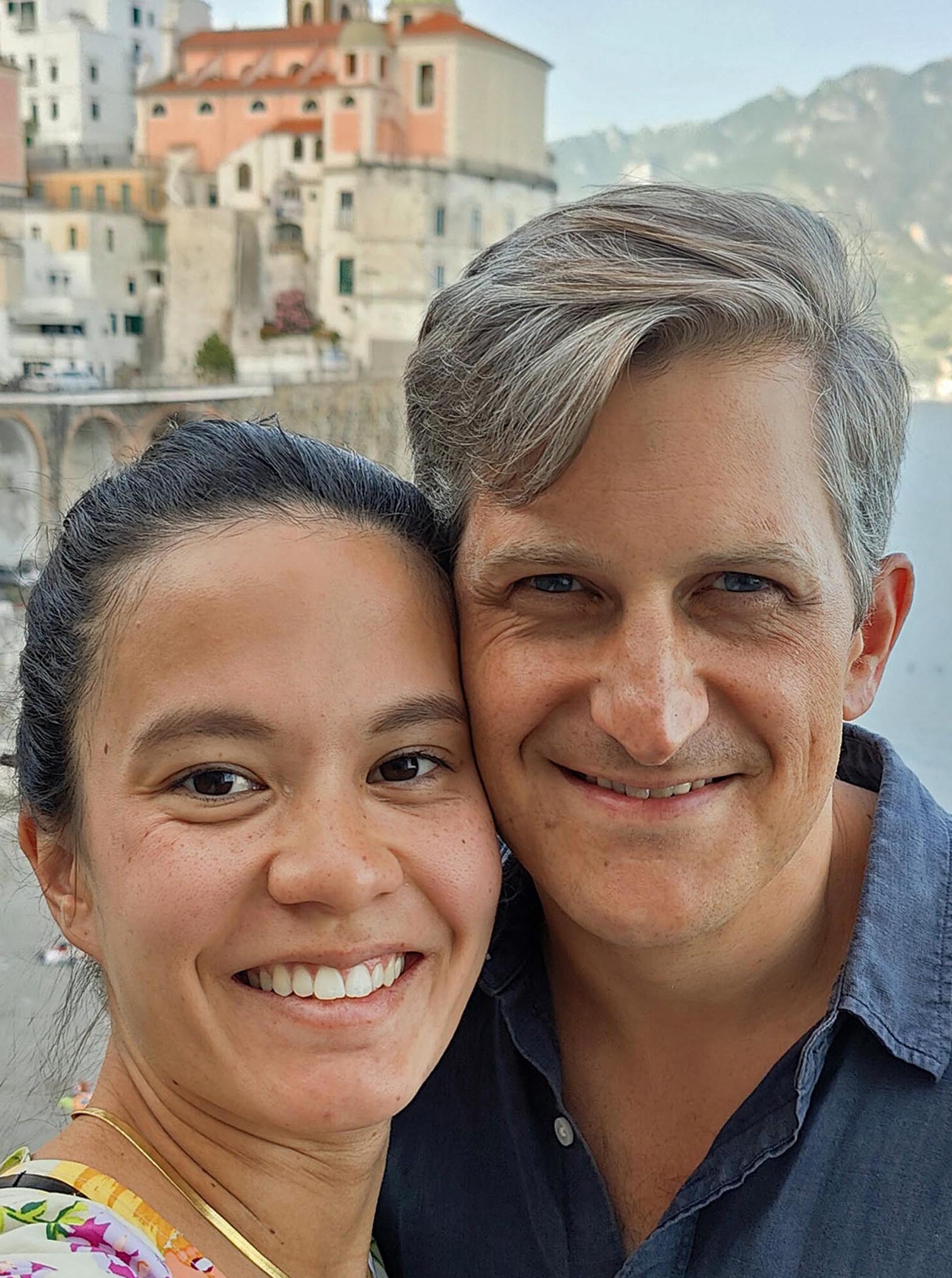 Photo of Matt Pal and his wife Ching vacationing in Italy