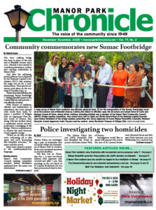 Chronicle front page Nov-Dec, 2025 edition