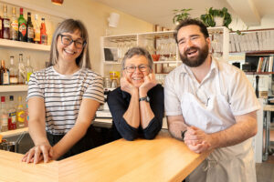 Pictured here (left to right) are Camille Hopper-Naud, manager, Tracey Clark, owner and Mackenzie Coomb, head chef – the enthusiastic, creative team behind Linden Pizza, the new cozy, dine/take-out restaurant at 119 Beechwood Avenue:. PHOTO: COURTESY OF TRACEY CLARK