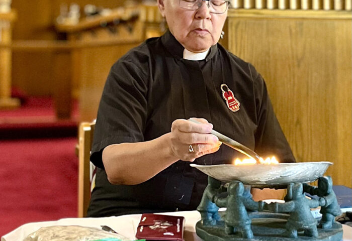 St. Columba was honoured to have Reverend Canon Aigah Attagutsiak as its guest speaker on Oct. 6. Canon Aigah shared some of her story and her spiritual connection to the land. PHOTO: ANGELA D'ORAZIO