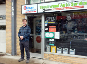 The Chronicle extends best wishes and farewell to Pierre Fortier with the approach of June 2026 and the closing of his auto repair shop Beechwood Auto Service. This independent, owner-managed business has been in operation in the same location at the corner of Beechwood and Marier Avenues in Beechwood Village for some 47 years. Salut et bonne chance, Pierre!  PHOTO: SHARLEEN TATTERSFIELD