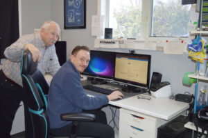 The team of Malcolm (right) and John Harding (left) of Compu-Home have been helping people with their home and professional technology needs for more than 25 years. Their company motto – “Helping You Choose and Use Your Technology” – says it all. PHOTO: COURTESY OF COMPU-HOME.