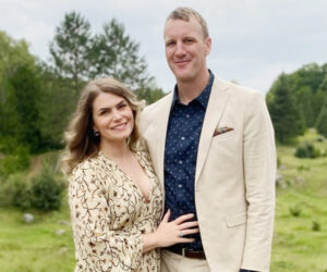Mary Pigott poses with her partner Luke. PHOTO: SUBMITTED