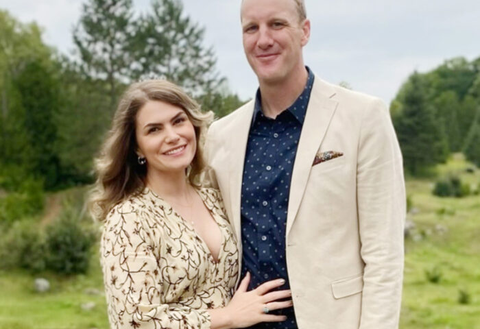 Mary Pigott poses with her partner Luke. PHOTO: SUBMITTED