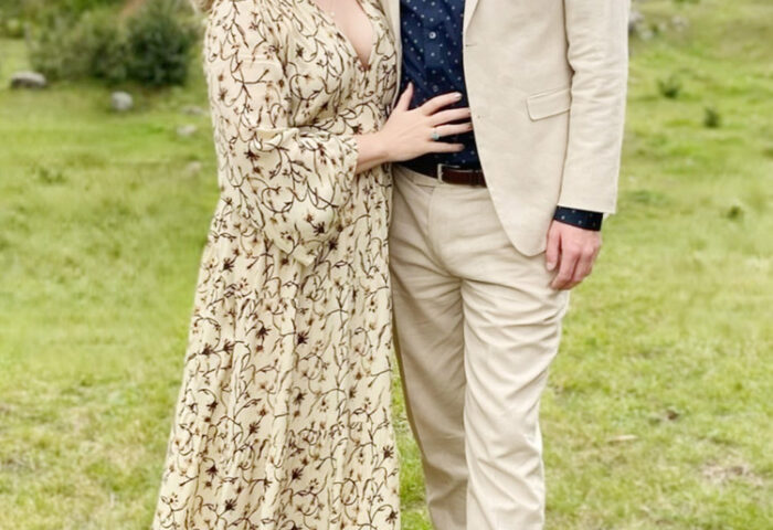 Mary Pigott poses with her partner Luke. PHOTO: SUBMITTED