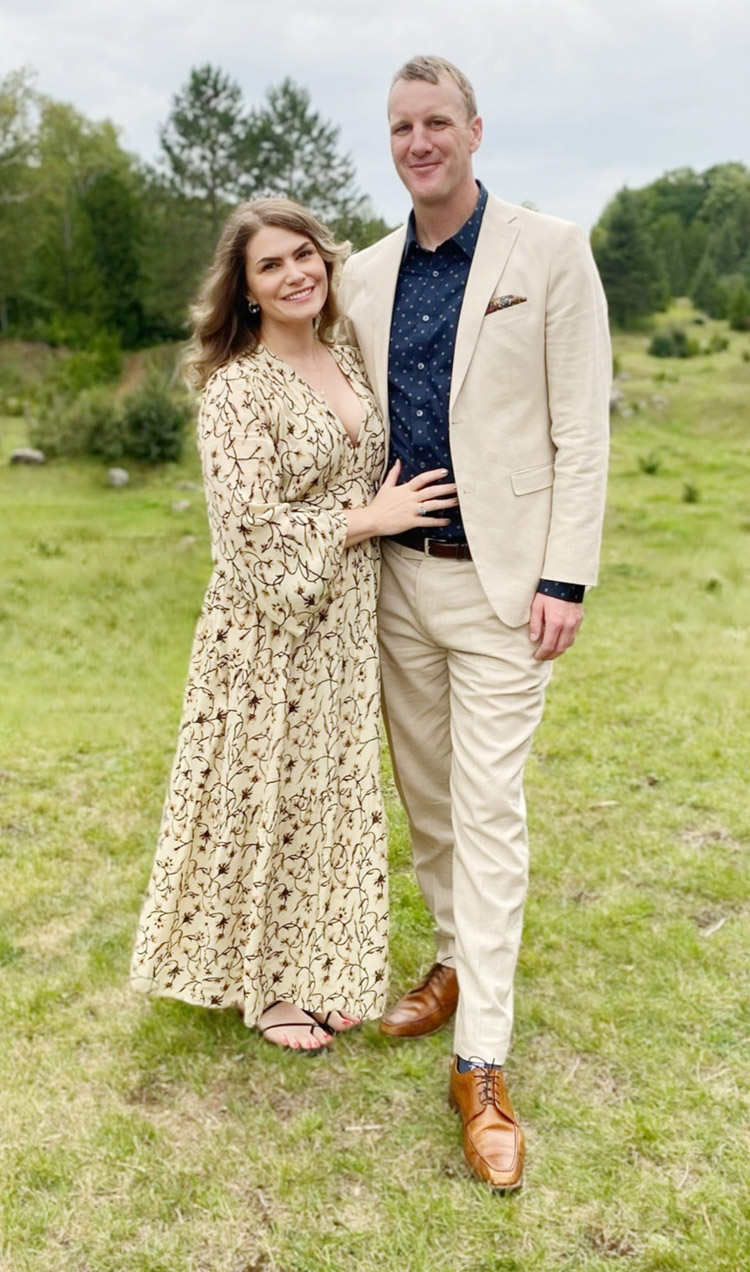 Mary Pigott poses with her partner Luke. PHOTO: SUBMITTED